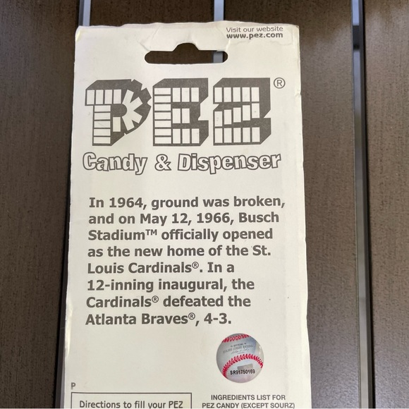 ⚡️FINAL PRICE⚡️NIB VINTAGE MLB ST. LOUIS CARDINALS PEZ DISPENSER WITH CANDY!! - Picture 7 of 9